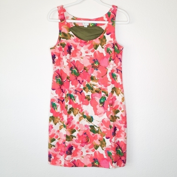 Anthropologie Postmark Blushing Olena Sheath Dress 6 - Picture 2 of 7